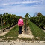 Sue at Niagara vineyards