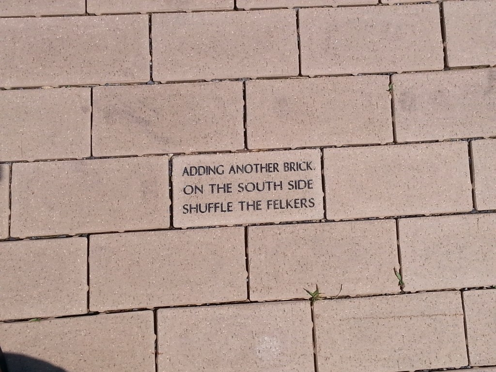 Felker brick at the state plaza 